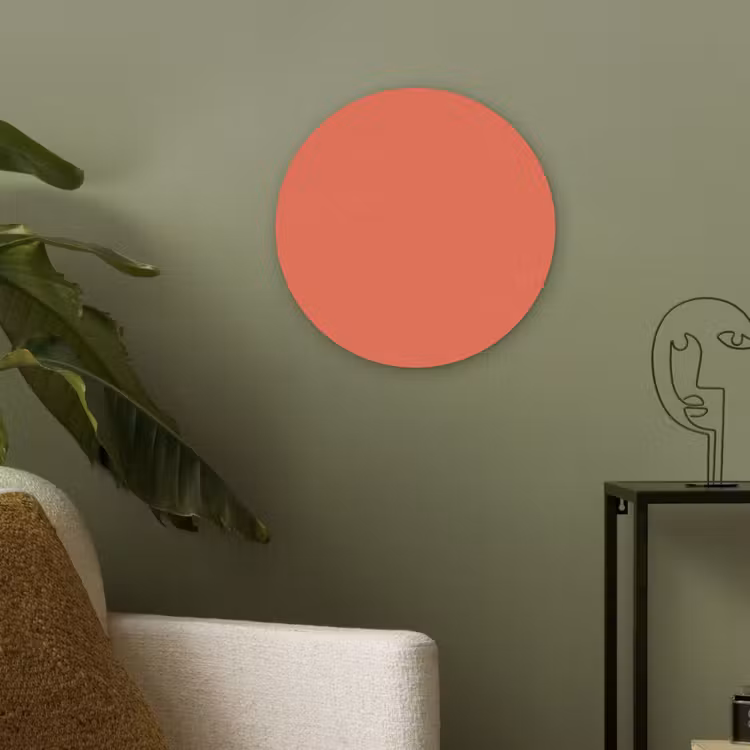 Sunset - Salmon - Oranje Akoestische PET Vilt - Rond klein 838 -sfeer2