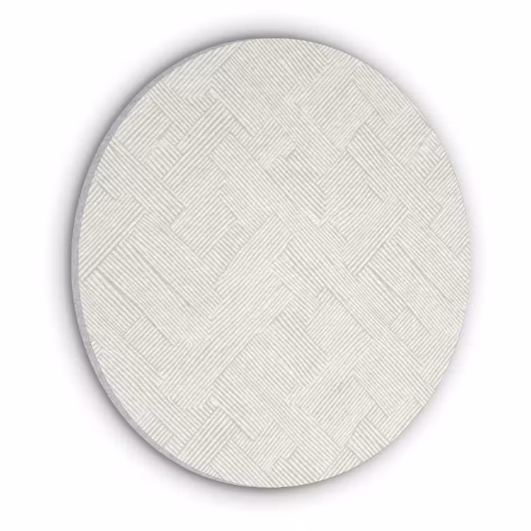 Textuur - Abstract - Beige Akoestische PET Vilt - Rond klein 838 -3d