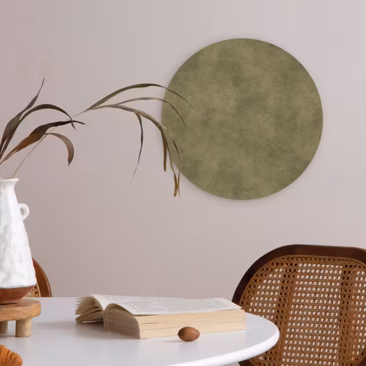 Textuur - Abstract - Groen Akoestische PET Vilt - Rond klein 838 -sfeer3