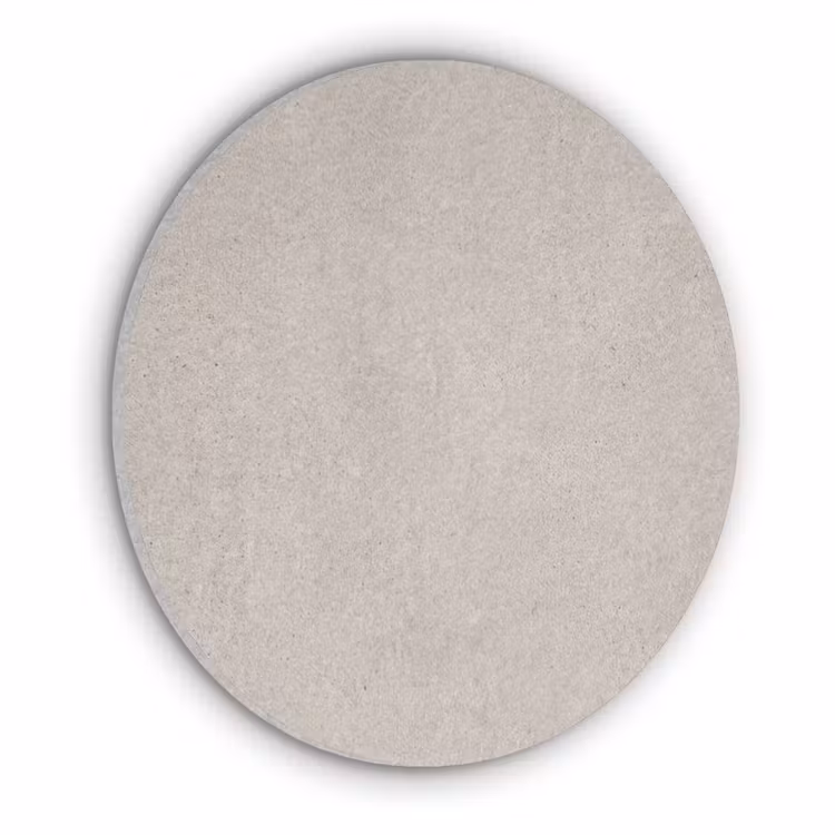 Textuur - Effen - Abstract - Beige Akoestische PET Vilt - Rond klein -3d