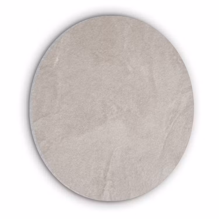 Textuur - Wand - Modern - Beige - Abstract Akoestische PET Vilt - Rond klein -3d