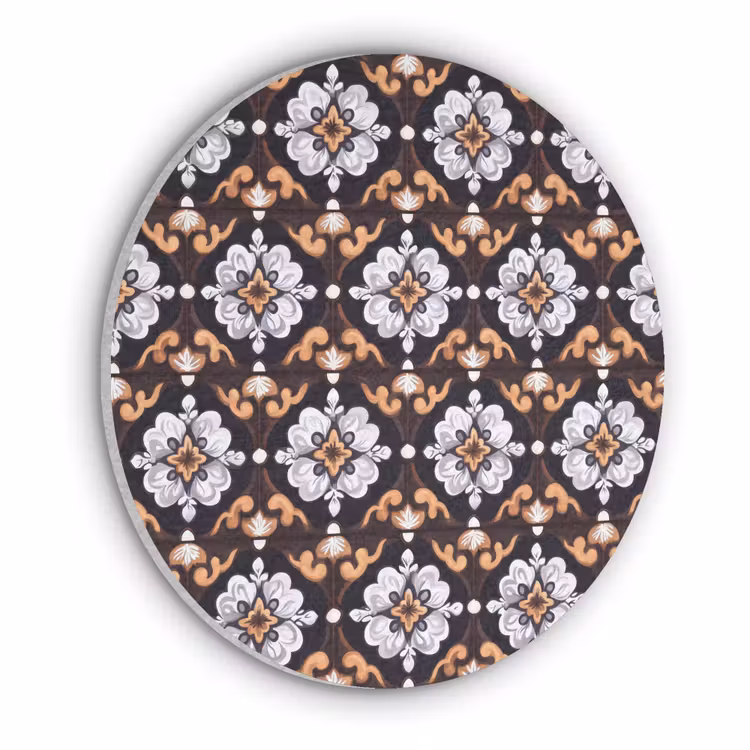 traditioneel - Element - Kleurrijk Akoestische PET Vilt - Rond klein 838 -3d