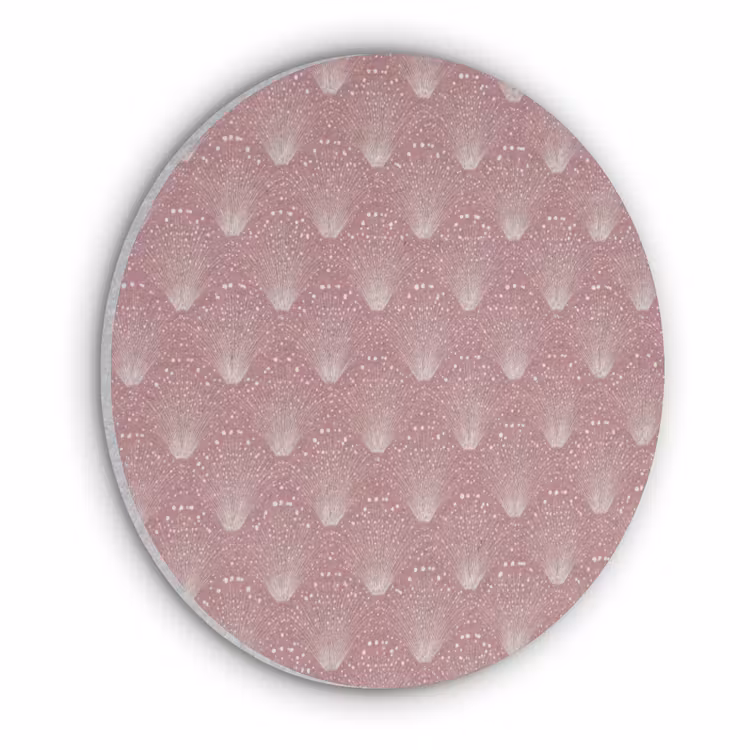 Trendy - Patroon - Roze Akoestische PET Vilt - Rond klein 838 -3d