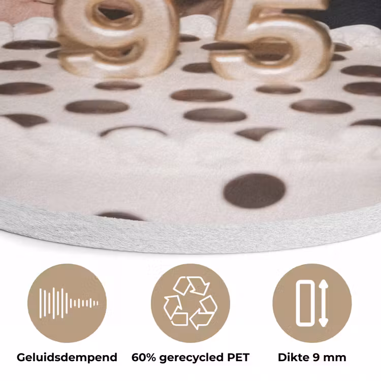 Verjaardag - Krulspeld - Oma Akoestische PET Vilt - Rond klein -closeup_NL