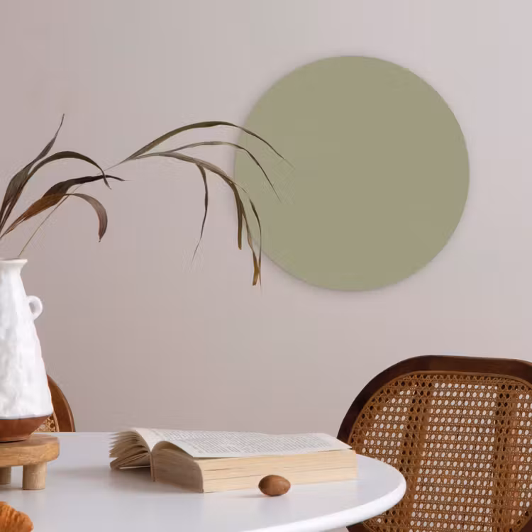 Vintage - Sage - Groen Akoestische PET Vilt - Rond klein 838 -sfeer3