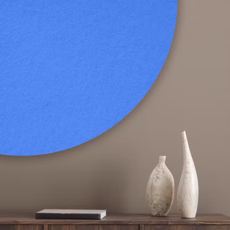 Vivid - Cobalt - Blauw Akoestische PET Vilt - Rond klein 838 -sfeer5_closeup