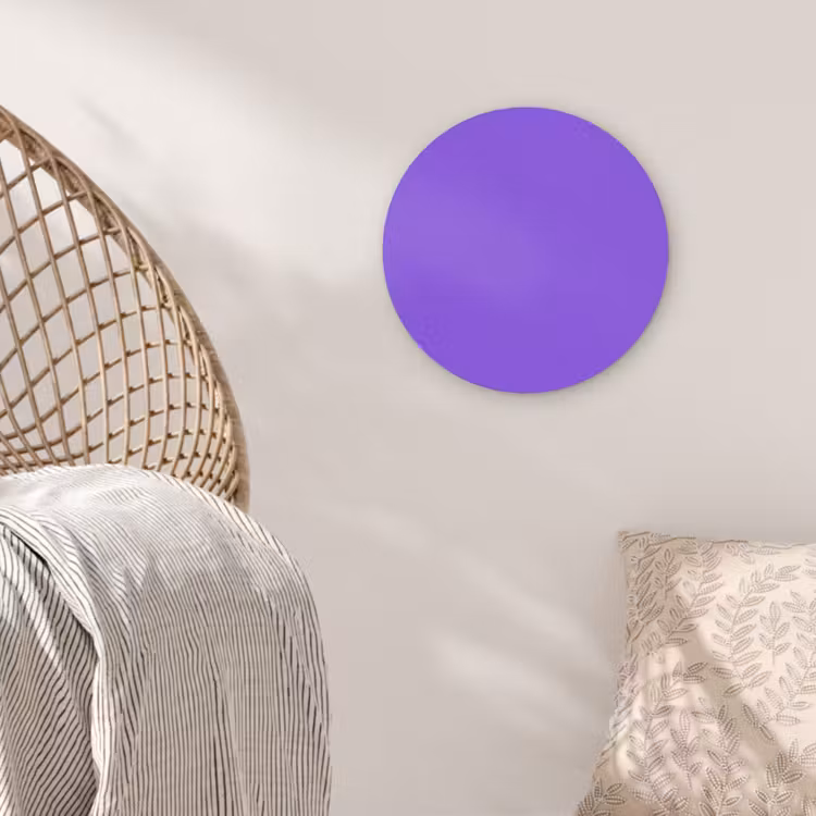 Vivid - Violet - Paars Akoestische PET Vilt - Rond klein 838 -sfeer4