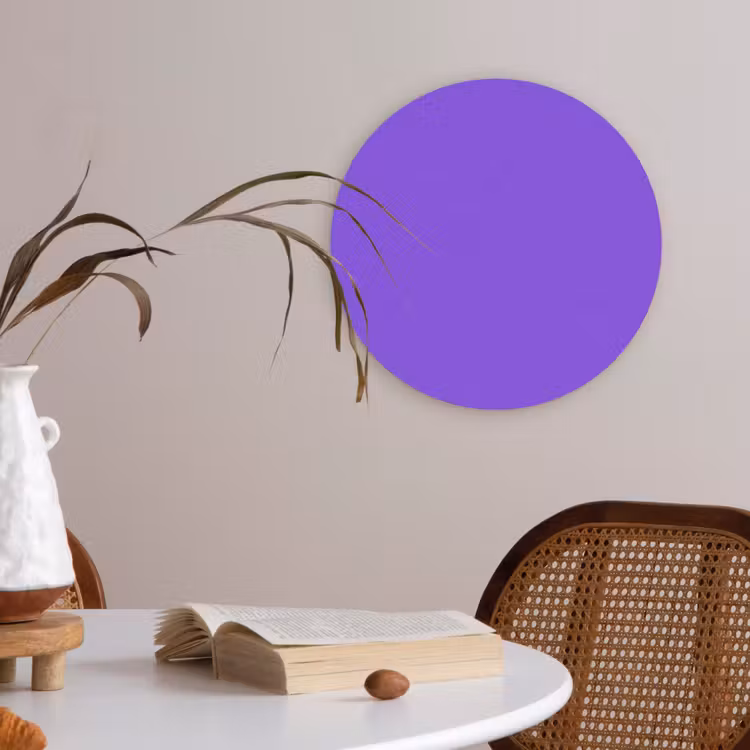 Vivid - Violet - Paars Akoestische PET Vilt - Rond klein 838 -sfeer3