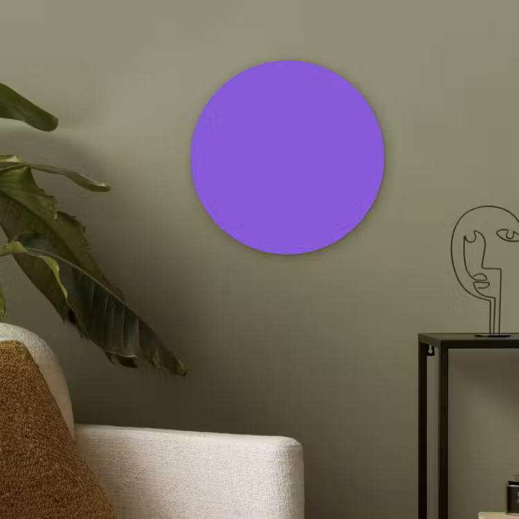 Vivid - Violet - Paars Akoestische PET Vilt - Rond klein 838 -sfeer2