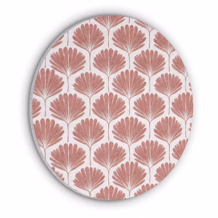 Waaier - Motief - Terra Akoestische PET Vilt - Rond klein 838 -3d