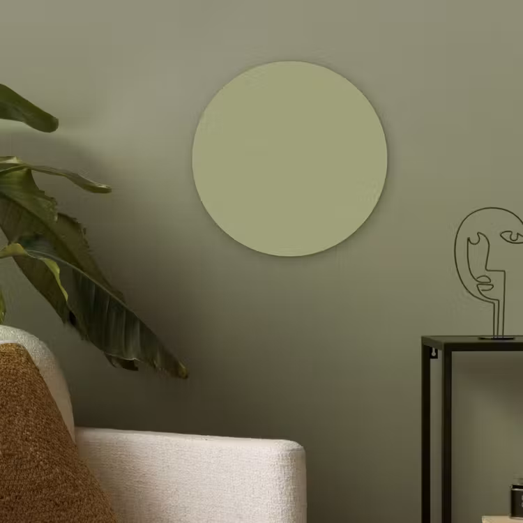 Whispering - Sage - Groen Akoestische PET Vilt - Rond klein 838 -sfeer2