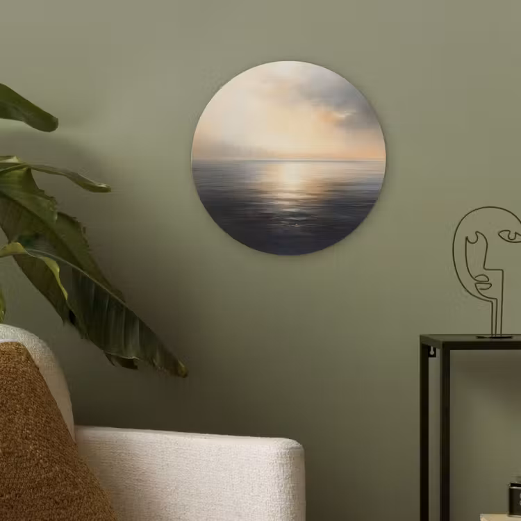 Zon - Horizon - Zee Akoestische PET Vilt - Rond klein -sfeer2
