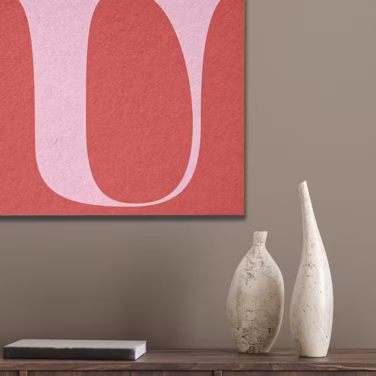 Rood - Love - Valentijn - Roze PET vilt klein -sfeer6_closeup