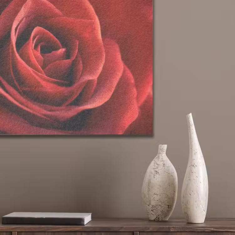 Rood - Roos - Romantisch PET vilt klein -sfeer6_closeup