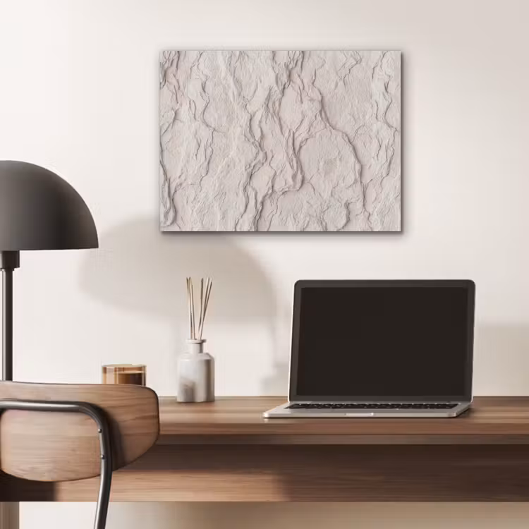 Rots - Structuur - Natuur - Beige - Abstract PET vilt klein -sfeer5