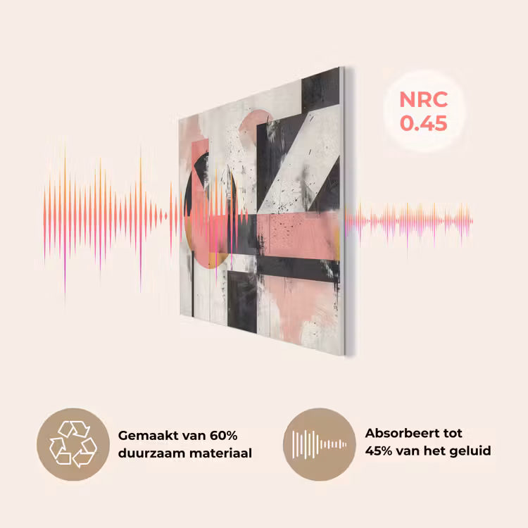 Roze - Abstract - Aesthetic - Modern - Vormen PET vilt klein -USP_NL