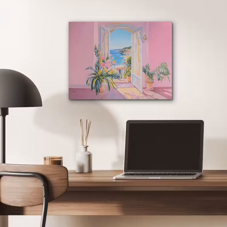 Roze - Buiten - Verf PET vilt klein -sfeer5