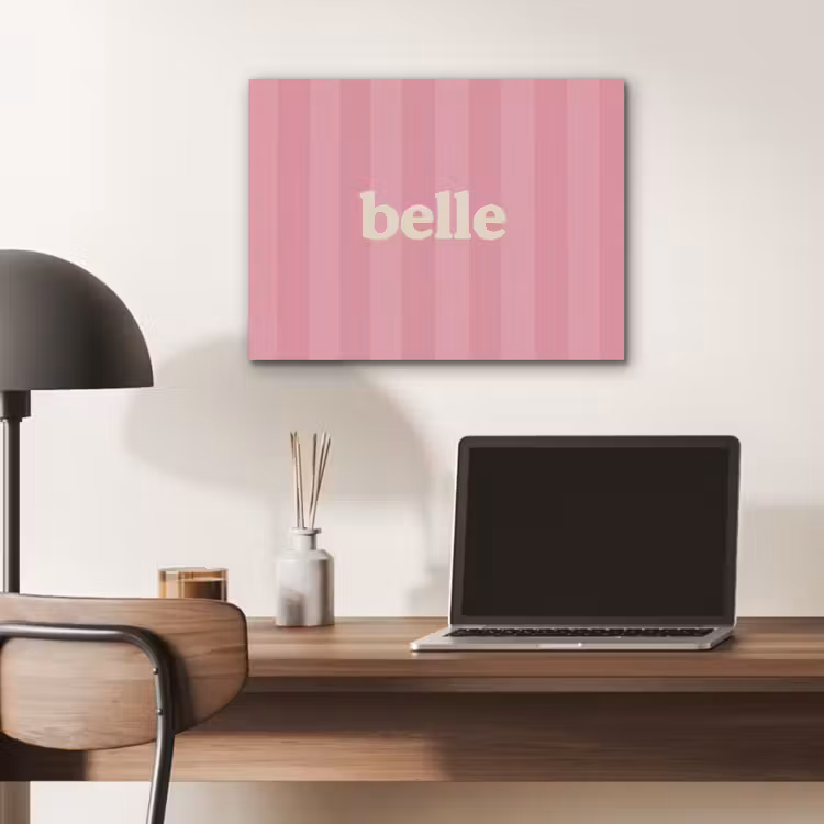 Roze - Gestreept - Belle PET vilt klein -sfeer5