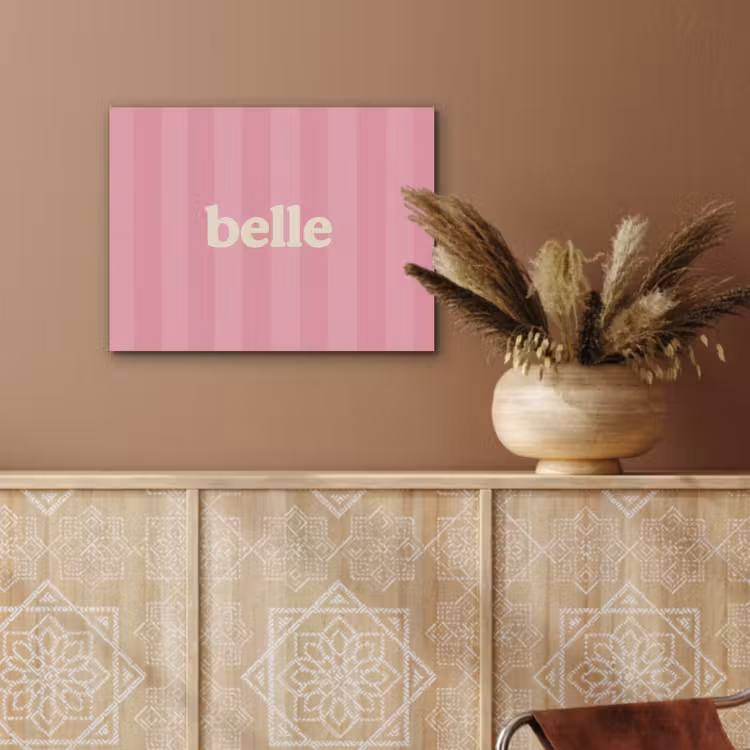 Roze - Gestreept - Belle PET vilt klein -sfeer4