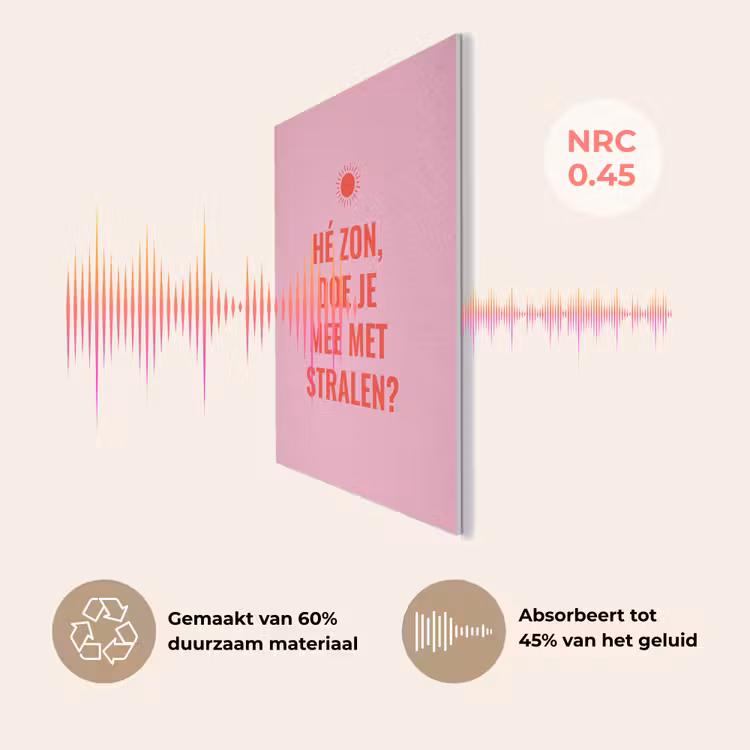 Roze - Zon - Quote PET vilt klein -USP_NL