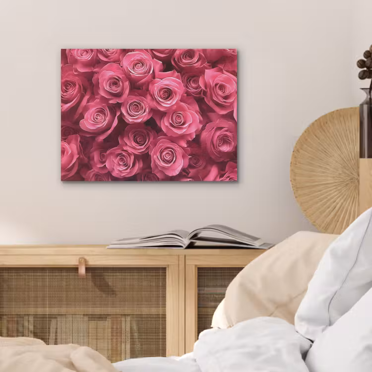Rozen - Pink - Bloem PET vilt klein -sfeer3