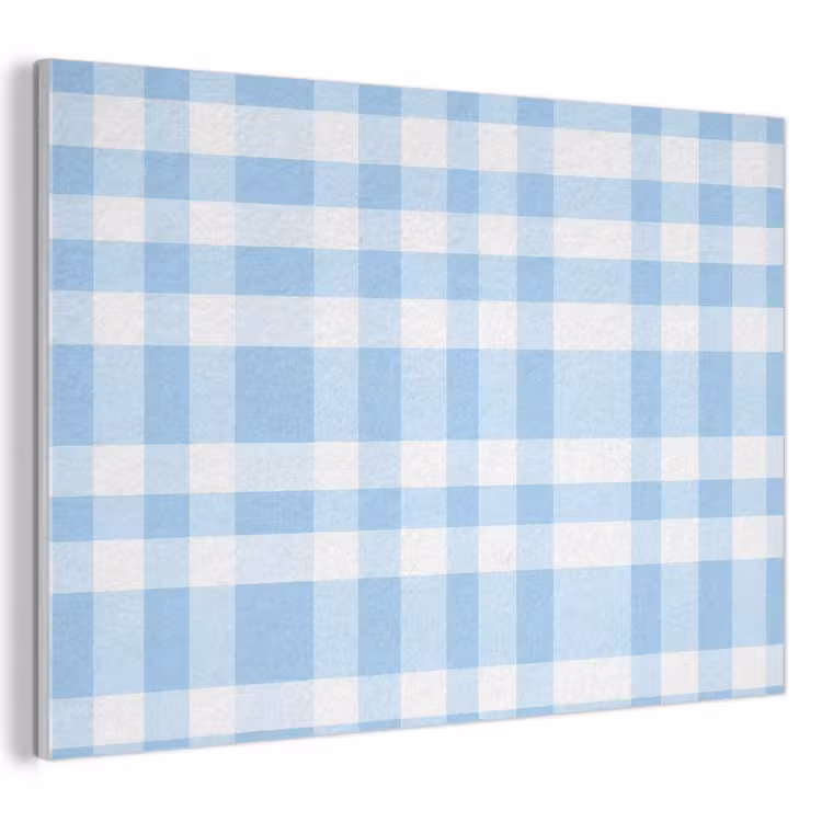 Ruit - Patroon - Blauw PET vilt klein 837 -3d