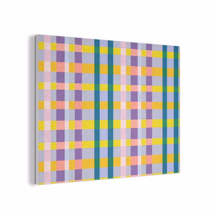 Ruit - Patroon - Kleurrijk PET vilt klein 837 -3d