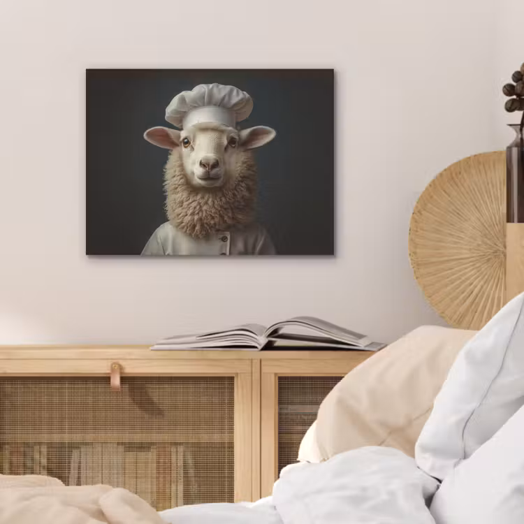 Schaap - Wol - Kok PET vilt klein -sfeer3