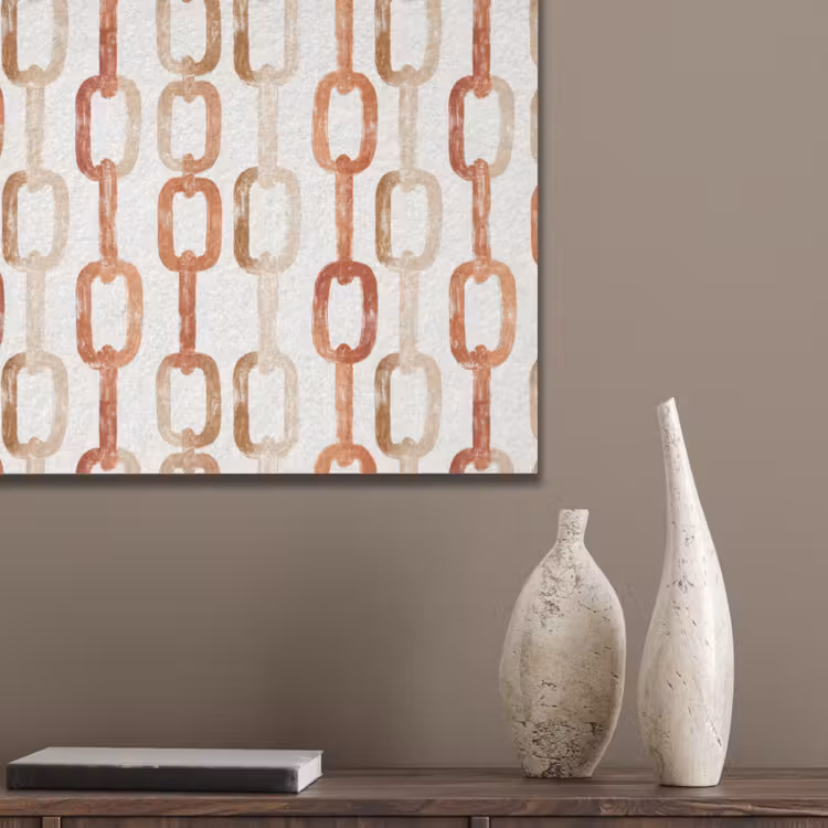 Schakels - Patroon - Aquarel - Terracotta PET vilt klein 837 -sfeer6_closeup