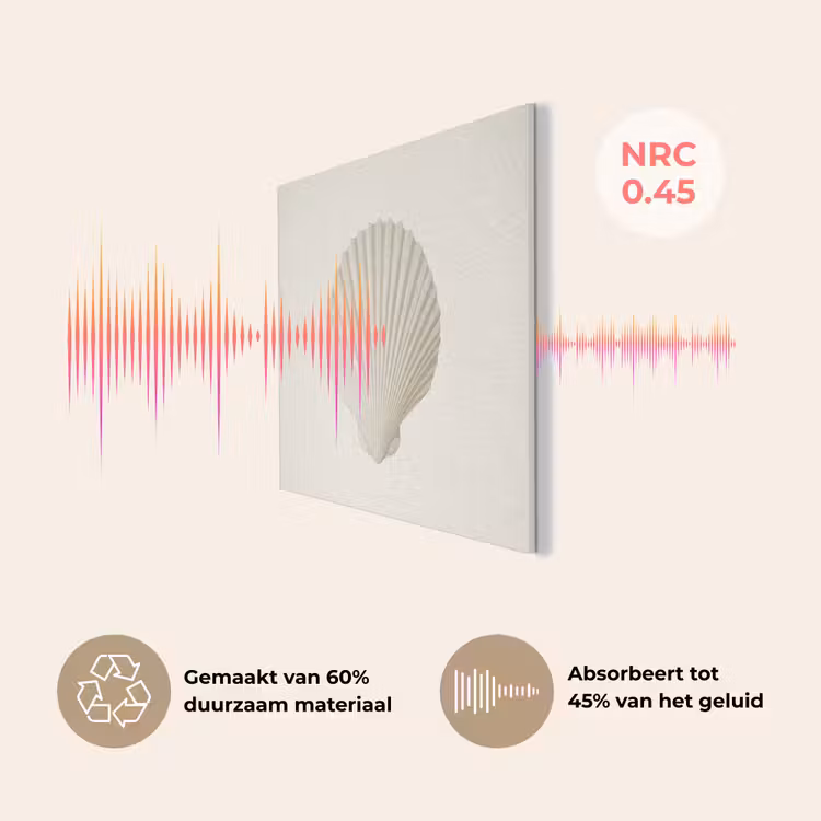 Schelp - Minimalistisch - Wit PET vilt klein -USP_NL