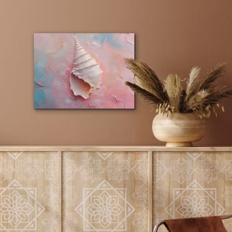 Schelp - Pastel - Pink PET vilt klein -sfeer4