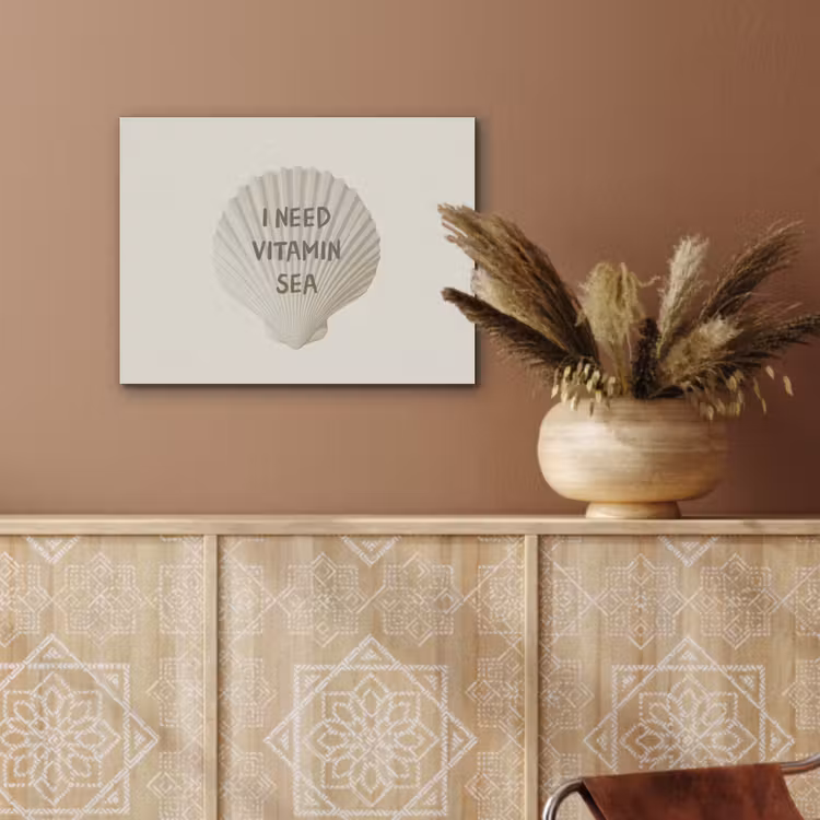 Schelp - Quote - Groen PET vilt klein -sfeer4