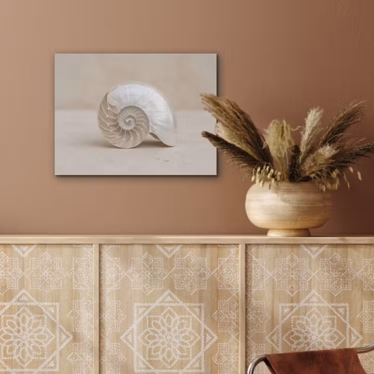 Schelp - Spiraal - Beige PET vilt klein -sfeer4