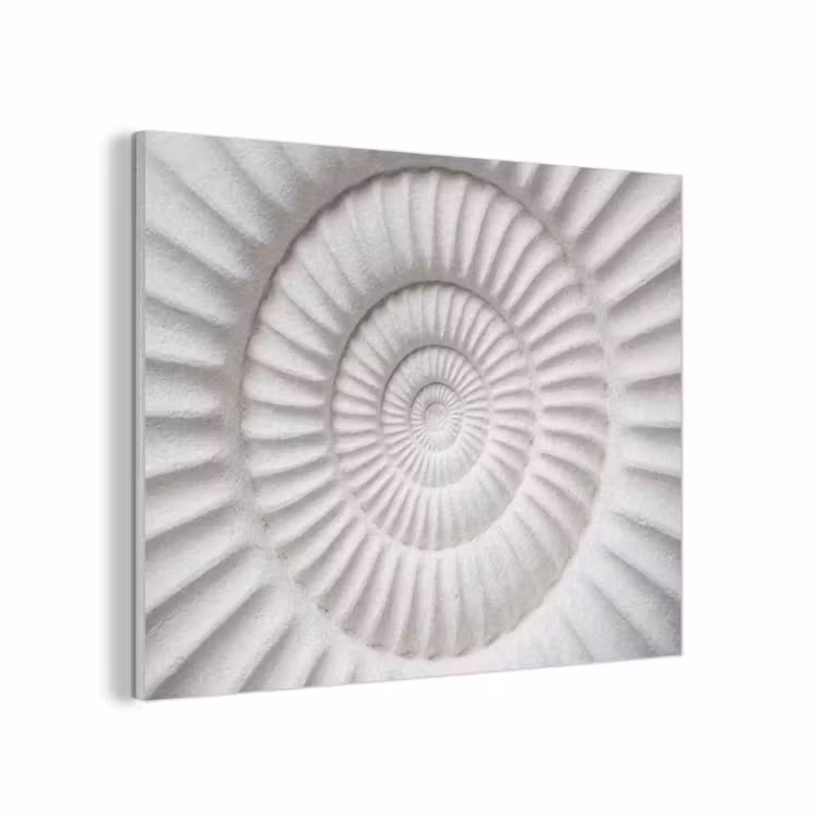 Schelp - Spiraal - Wit PET vilt klein -3d