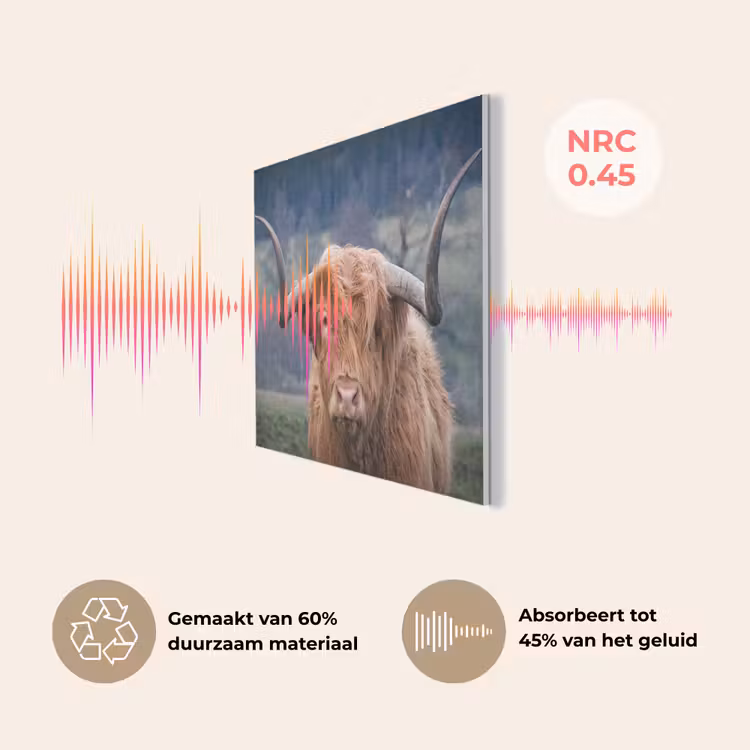 Schotse Hooglander - Koeienkop - Landschap - Natuur - Koe PET vilt klein -USP_NL