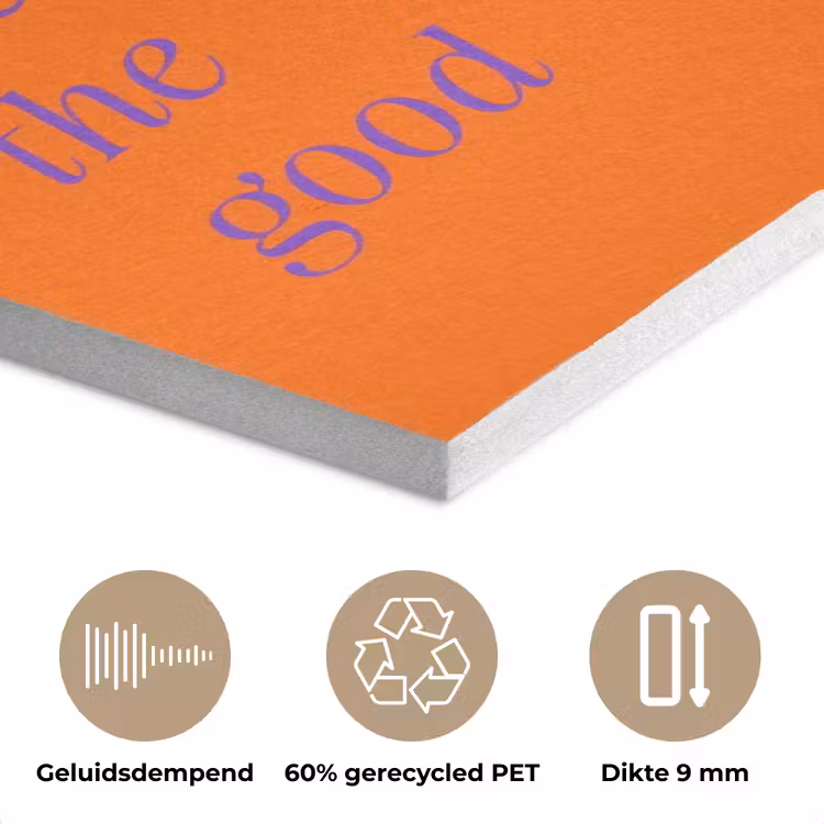 See te good - Paars - Oranje PET vilt klein -closeup_NL