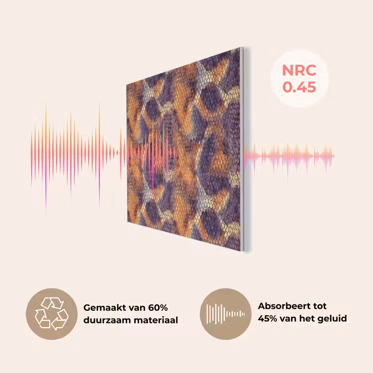 Slang - Kleurrijk - Schubben PET vilt klein 837 -USP_NL