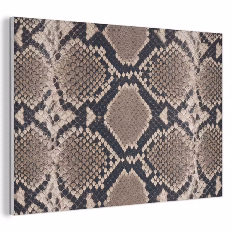 Slangenprint - Python - Bruin PET vilt klein -3d