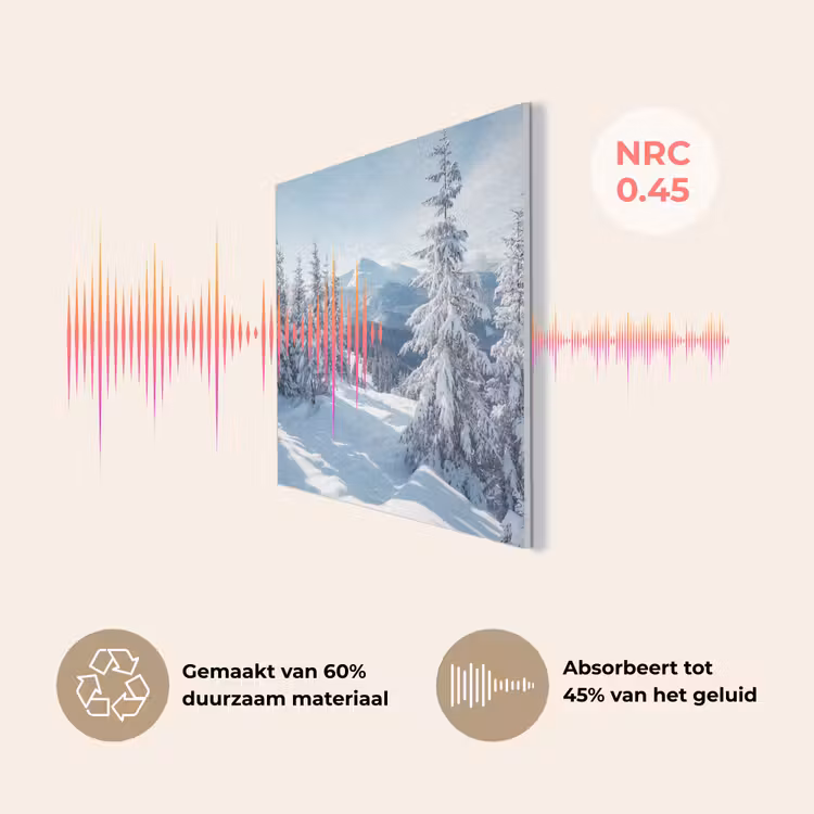 Sneeuw - Winter - Landschap - Bergen PET vilt klein -USP_NL