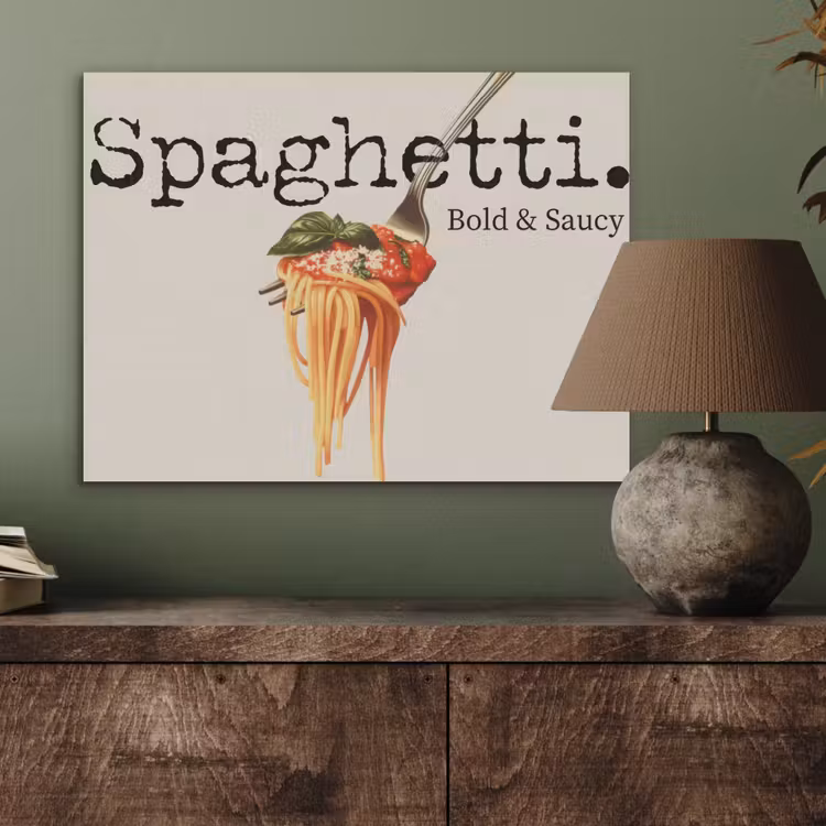 Spaghetti - tomatensaus - Parmezaanse kaas PET vilt klein -sfeer2
