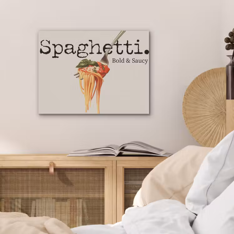 Spaghetti - tomatensaus - Parmezaanse kaas PET vilt klein -sfeer3