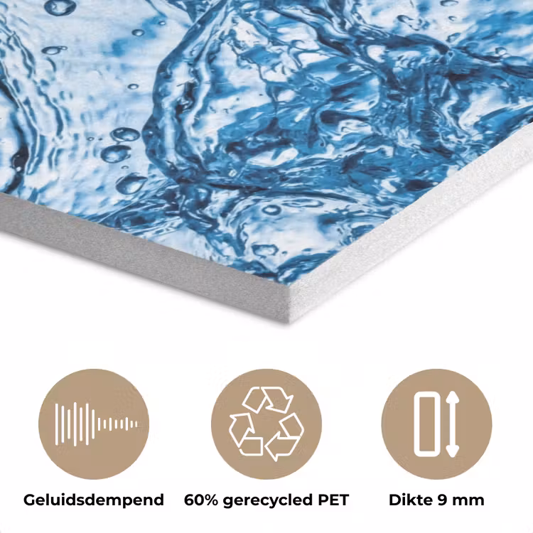 Spash - Water - Blauw PET vilt klein -closeup_NL