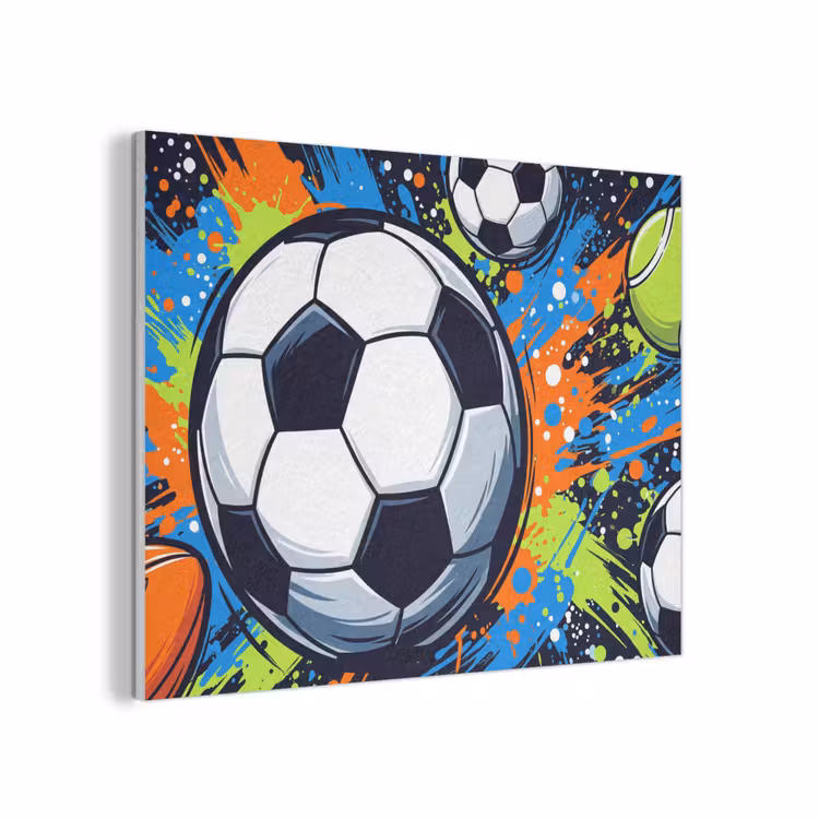 Sport - Ballen - Kleurrijk PET vilt klein -3d