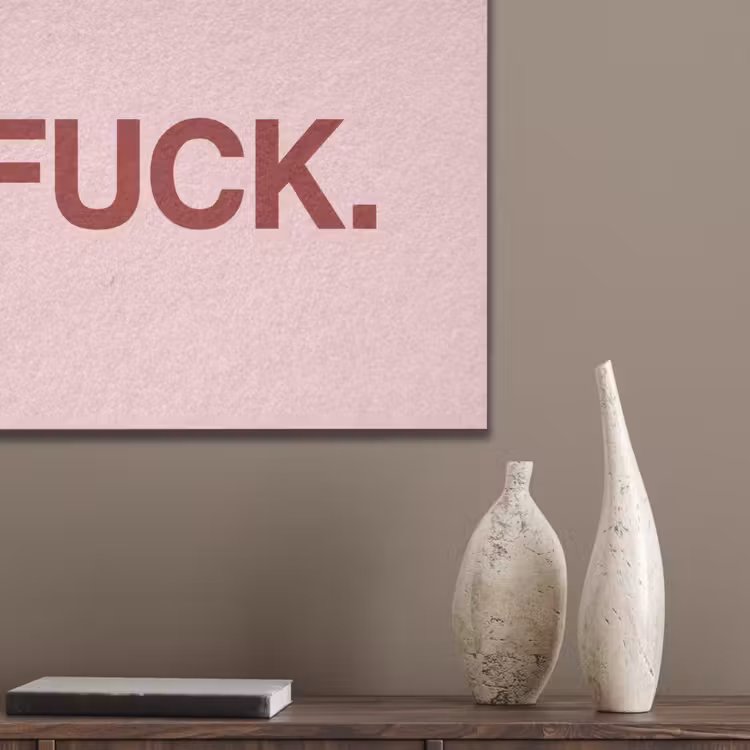 Statement - Krachtig - Roze PET vilt klein -sfeer6_closeup