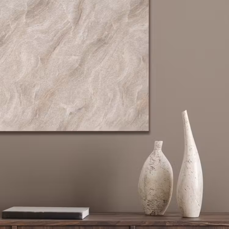 Steen - Golvend - Abstract - Beige PET vilt klein -sfeer6_closeup