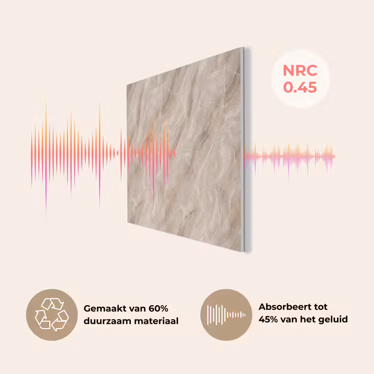 Steen - Golvend - Abstract - Beige PET vilt klein -USP_NL