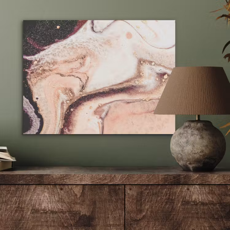 Steen - Marmer - Edelsteen - Abstract - Natuur - Roze PET vilt klein -sfeer2