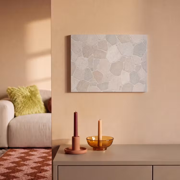 Steen - Patroon - Textuur - Beige PET vilt klein -sfeer1