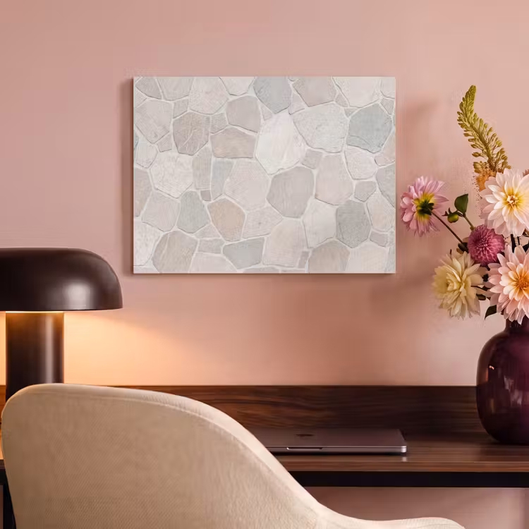 Steen - Patroon - Textuur - Beige PET vilt klein -sfeer3