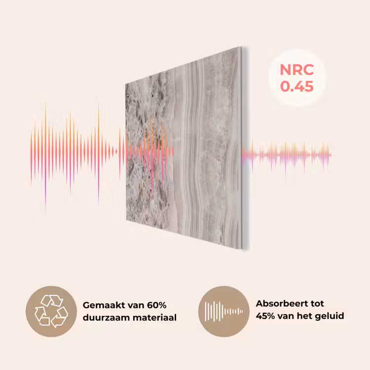Steen - Textuur - Abstract - Beige - Wit PET vilt klein -USP_NL
